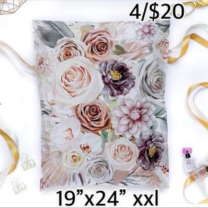 4/$20 -10 Boho Floral Poly mailers 19”x24” XXL